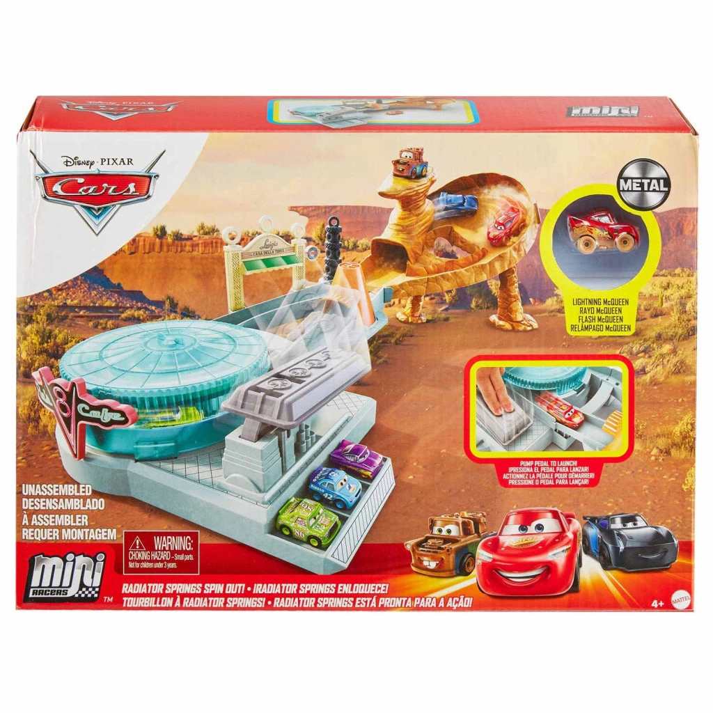 Disney Cars Mini Radiator Springs Spin Out Speelset 5 Disney Cars Mini Radiator Springs Spin Out Speelset - Afbeelding 3