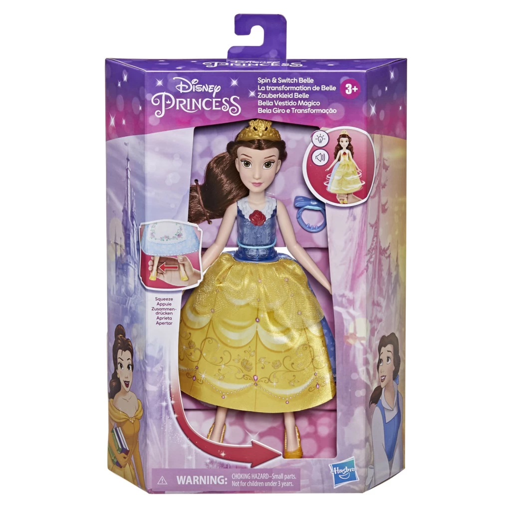 Disney Princess Spin And Switch Belle + Licht En Geluid 3 Disney Princess Spin And Switch Belle + Licht En Geluid