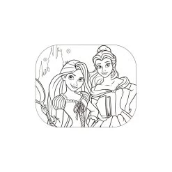 Disney Zonnescherm Princess 2 Stuks 45 X 36 Cm + Kleurplaat -Disney 3531359c