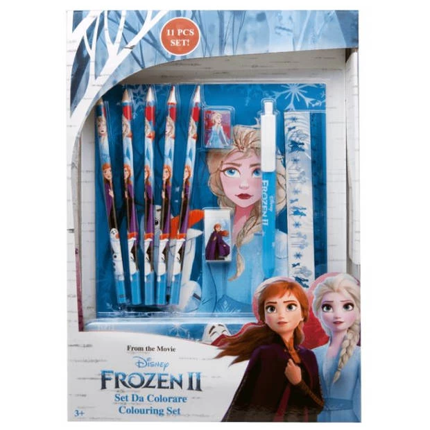 Disney Kleurset Frozen II Junior 22,5 X 32 Cm Papier 11-delig 2 Disney Kleurset Frozen II Junior 22,5 X 32 Cm Papier 11-delig