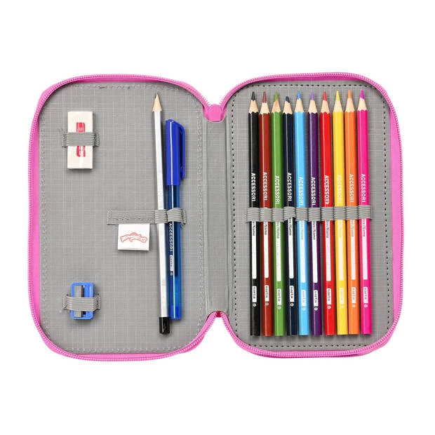 Disney Dubbele Etui Lady Bug Fuchsia (28 Pcs) 7 Disney Dubbele Etui Lady Bug Fuchsia (28 Pcs) - Afbeelding 5