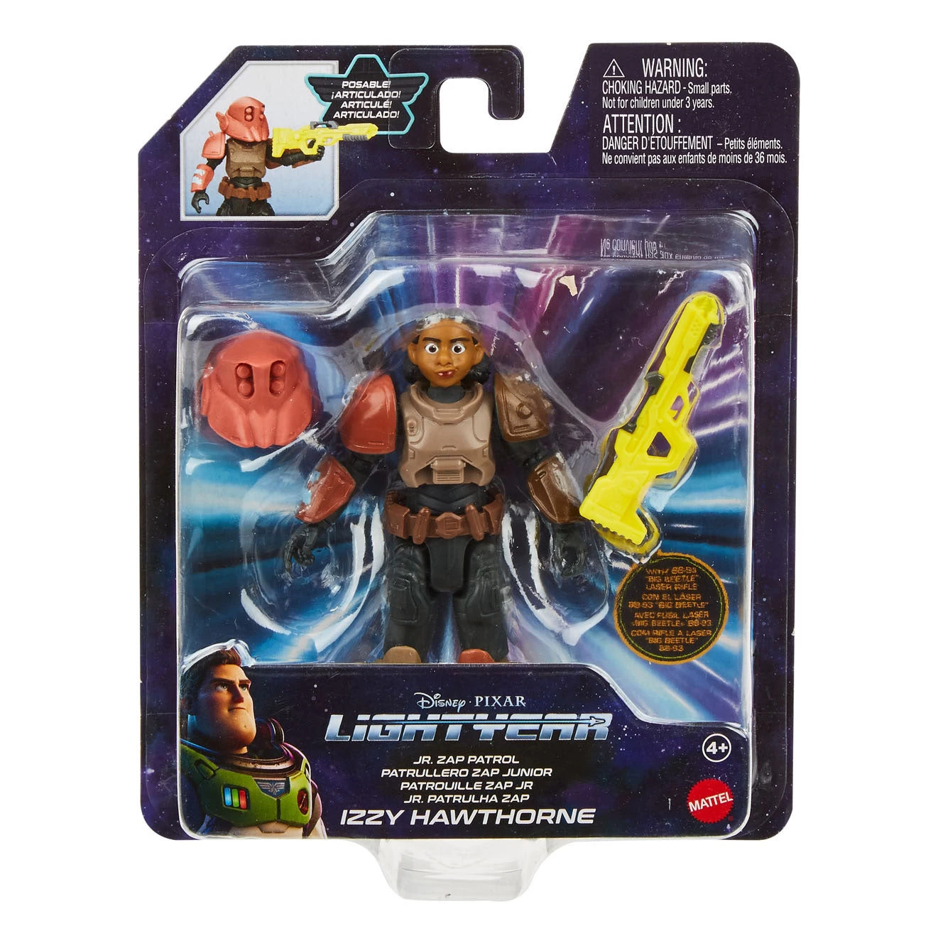 Disney Pixar Lightyear Jr. Zap Patrol - Izzy Speelfiguur 4 Disney Pixar Lightyear Jr. Zap Patrol - Izzy Speelfiguur - Afbeelding 2