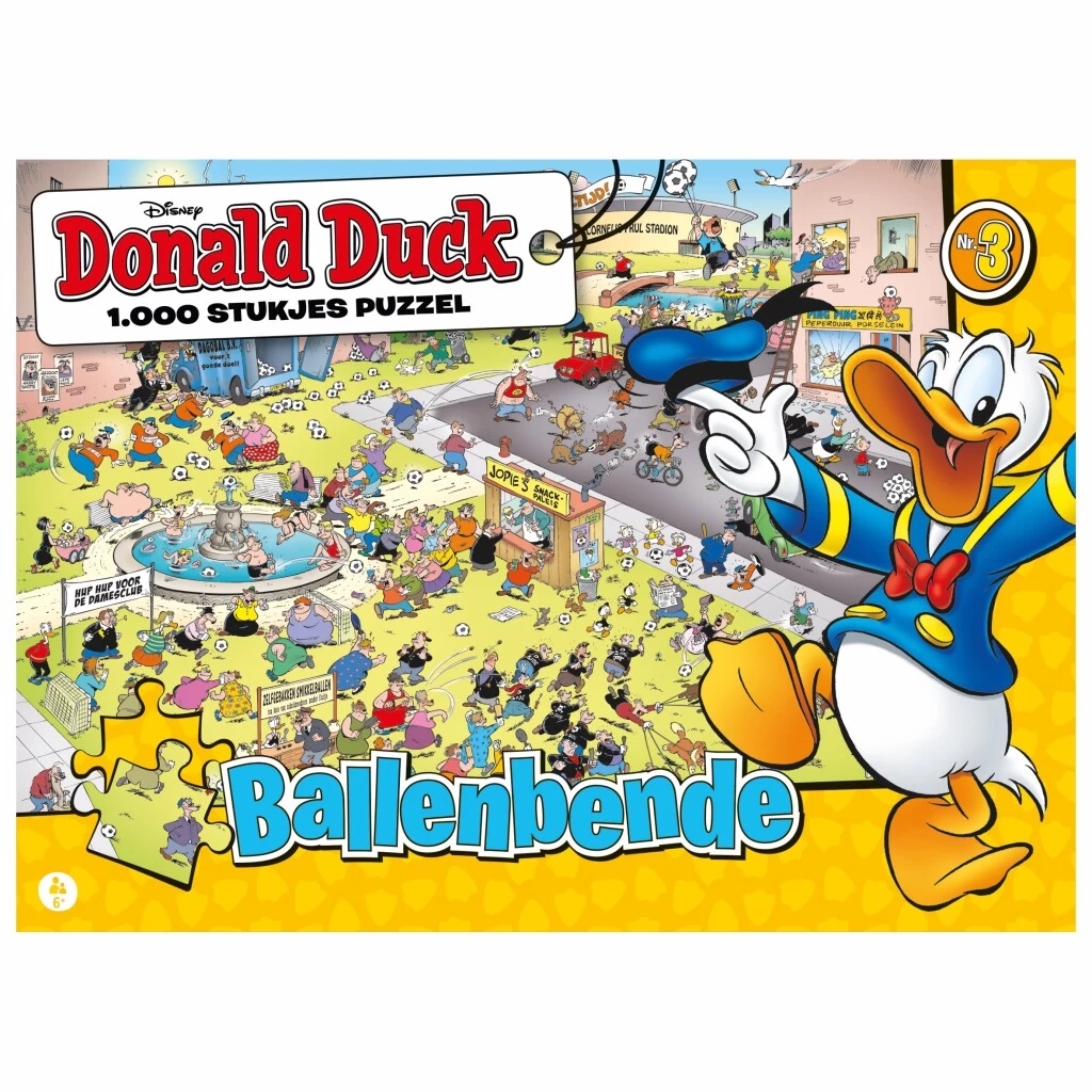 Disney Puzzel Donald Duck Ballenbende 1000 Stukjes 3 Disney Puzzel Donald Duck Ballenbende 1000 Stukjes