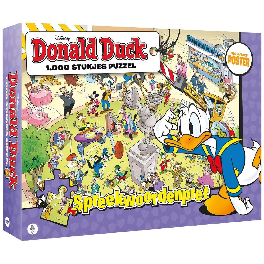 Disney Donald Duck Puzzel Spreekwoordenpret 1000 Stukjes + Poster 3 Disney Donald Duck Puzzel Spreekwoordenpret 1000 Stukjes + Poster