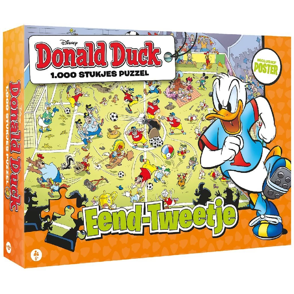 Disney Puzzel Donald Duck Eend-Tweetje 1000 Stukjes 3 Disney Puzzel Donald Duck Eend-Tweetje 1000 Stukjes
