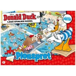 Disney Donald Duck Puzzel Plonspret 1000 Stukjes + Poster