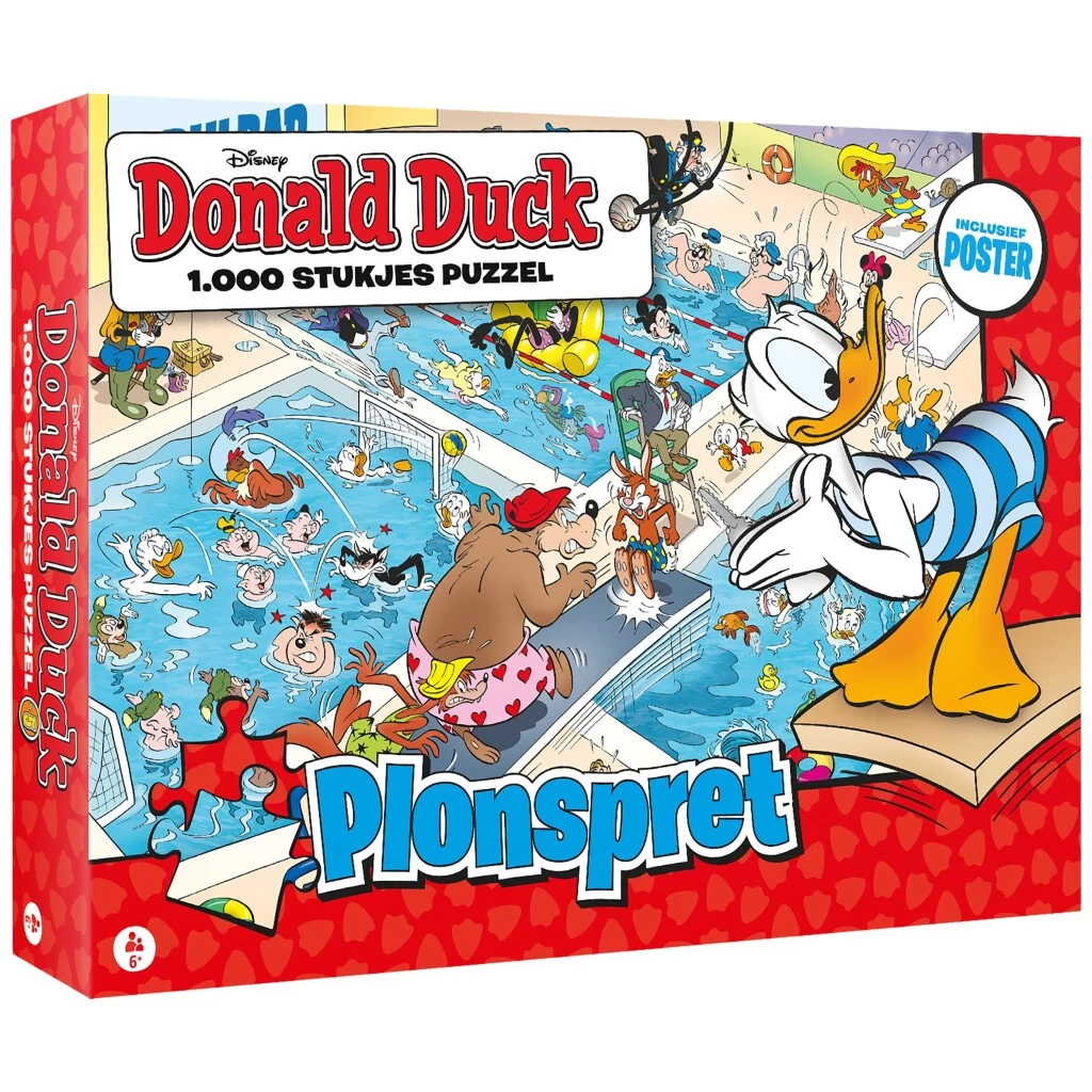 Disney Donald Duck Puzzel Plonspret 1000 Stukjes + Poster 4 Disney Donald Duck Puzzel Plonspret 1000 Stukjes + Poster - Afbeelding 2
