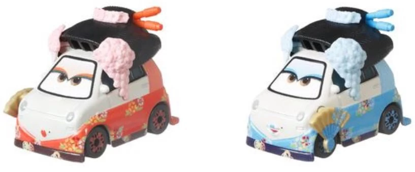 Disney Auto's Cars 3 Okuni & Shigeko 5 Cm Die-cast Rood/blauw