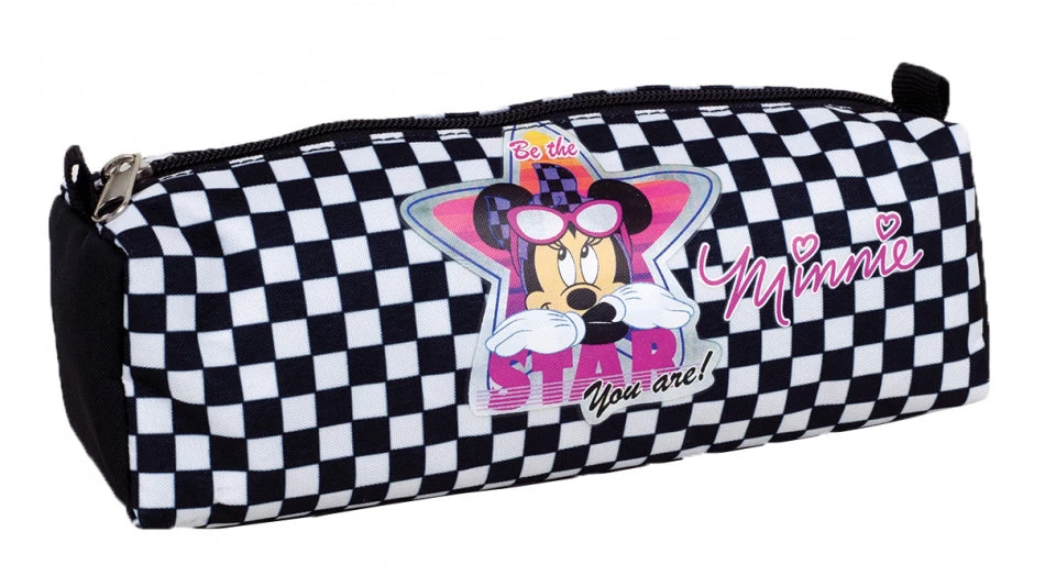 Disney Etui Minnie Mouse 21 X 7,5 Cm Polyester Zwart/wit