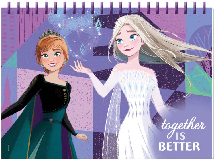 Disney Kleurset Frozen II Meisjes 54 X 47 Cm Paars 22-delig 5 Disney Kleurset Frozen II Meisjes 54 X 47 Cm Paars 22-delig - Afbeelding 3