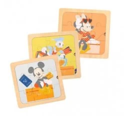 Disney Houten Mini Puzzel 3in1