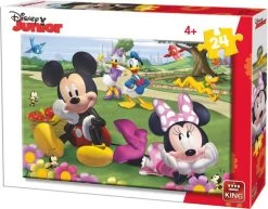 Disney Legpuzzel Mickey & Minnie Mouse Junior 26 Cm 24 Stuks