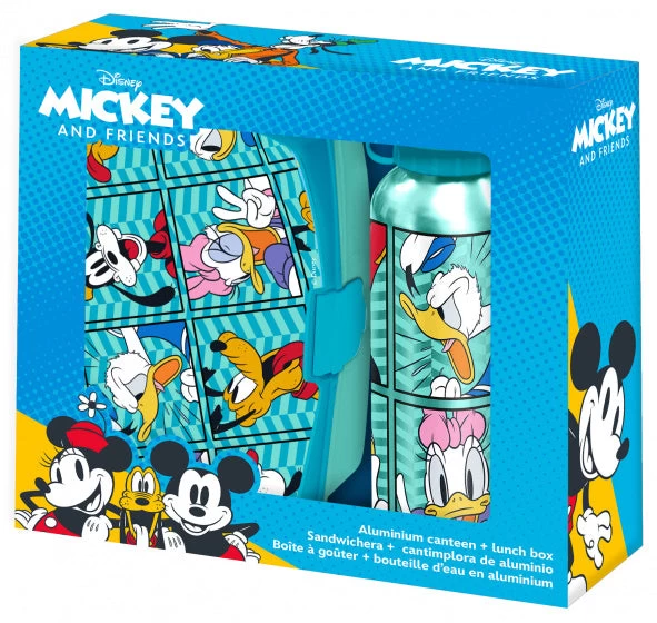 Disney Lunchset Mickey And Friends Aluminium Groen 2-delig 3 Disney Lunchset Mickey And Friends Aluminium Groen 2-delig