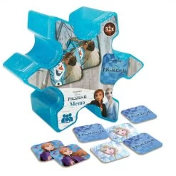 Disney Memospel Frozen II Junior Karton Blauw 32-delig
