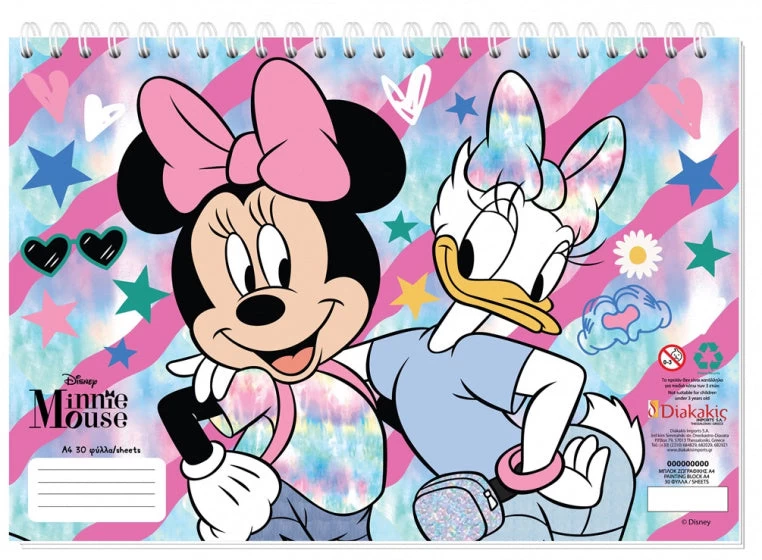 Disney Notitieboek Minnie Mouse Junior A4 Papier Blauw/roze 3 Disney Notitieboek Minnie Mouse Junior A4 Papier Blauw/roze