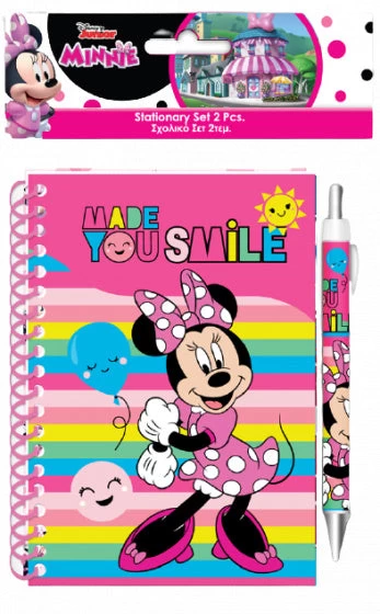 Disney Notitieboek Minnie Mouse Meisjes Roze 2-delig 3 Disney Notitieboek Minnie Mouse Meisjes Roze 2-delig