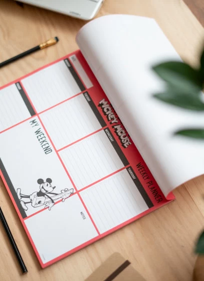 Disney Scheurkalender Mickey Mouse A4 Rood/wit 54 Pagina's 5 Disney Scheurkalender Mickey Mouse A4 Rood/wit 54 Pagina's - Afbeelding 3