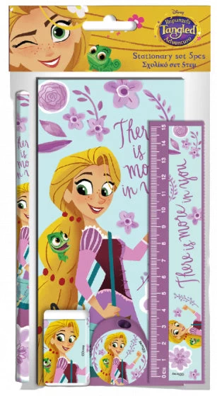Disney Schrijfset Rapunzel Meisjes Paars/blauw 5-delig 3 Disney Schrijfset Rapunzel Meisjes Paars/blauw 5-delig