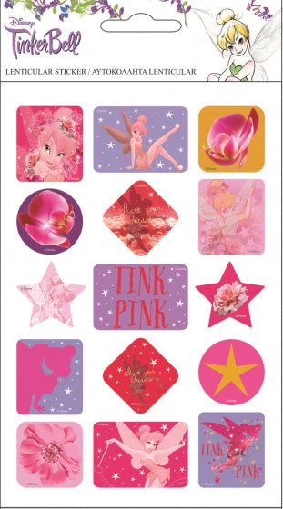 Disney Stickers Tinkerbell Meisjes Vinyl Roze 15 Stuks 3 Disney Stickers Tinkerbell Meisjes Vinyl Roze 15 Stuks