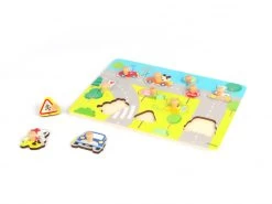 Disney Mickey Mouse Noppenpuzzel Hout, 12dlg. -Disney disney vormenpuzzel mickey mouse junior 30 x 22 cm hout 12 delig 3 920866 1622270444 1