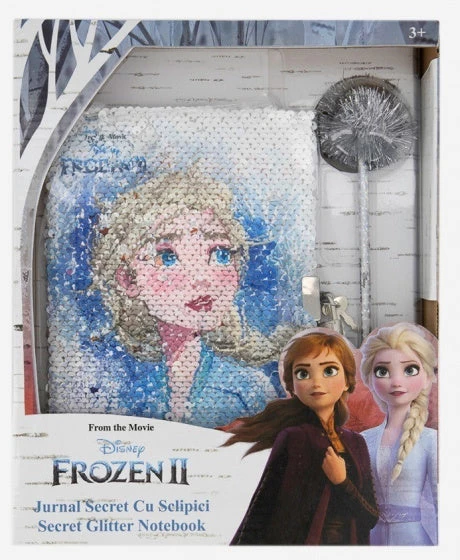 Disney Dagboek Met Slot A5Frozen II Blauw/wit 2-delig