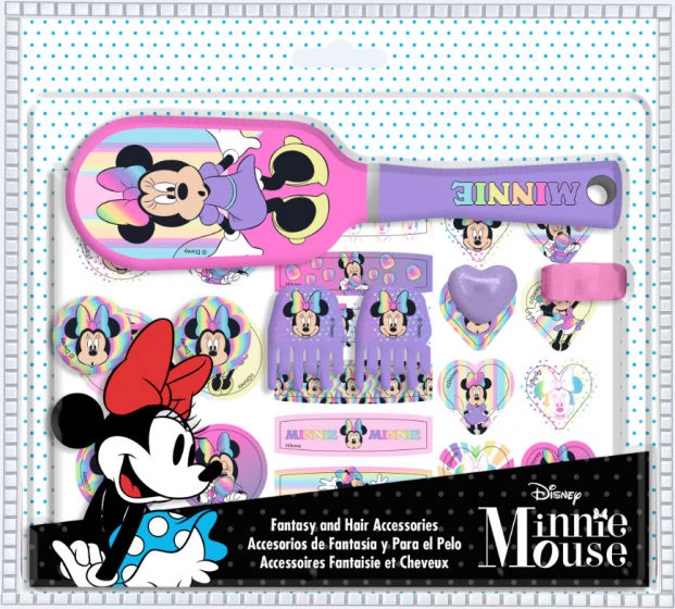 Disney Haaraccessoires Minnie Mouse Paars/roze 25-delig 3 Disney Haaraccessoires Minnie Mouse Paars/roze 25-delig