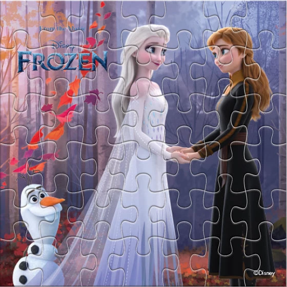 Disney Kleurpuzzel Frozen Junior 42 Cm Paars/blauw 42 Stuks 4 Disney Kleurpuzzel Frozen Junior 42 Cm Paars/blauw 42 Stuks - Afbeelding 2