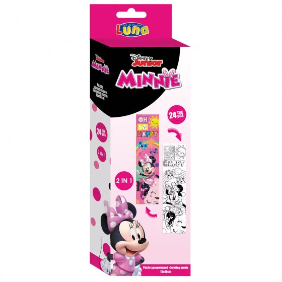 Disney Kleurpuzzeltoren Minnie Mouse Junior 13 Cm Roze 24 Stuks 5 Disney Kleurpuzzeltoren Minnie Mouse Junior 13 Cm Roze 24 Stuks - Afbeelding 3