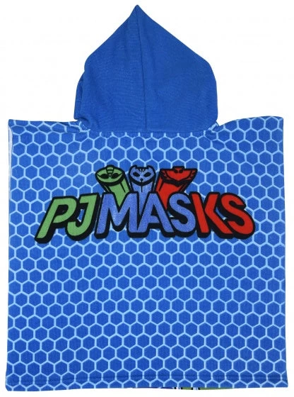 Disney Badponcho PJ Masks 50 X 100 Cm Blauw - Afbeelding 2
