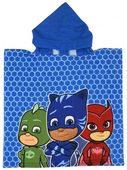 Disney Badponcho PJ Masks 50 X 100 Cm Blauw
