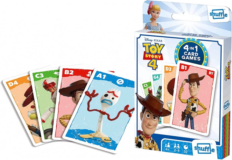 Disney Kaartspel 4-in-1 Toy Story Karton 32-delig 5 Disney Kaartspel 4-in-1 Toy Story Karton 32-delig - Afbeelding 3